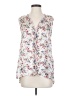 B Collection by Bobeau 100% Polyester Floral Ivory Sleeveless Blouse Size S - photo 1