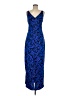 Saunder Blue Cocktail Dress Size 8 - photo 1