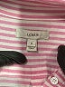 J.Crew Stripes Pink Long Sleeve Blouse Size 0 - photo 4