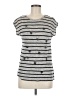 Madewell 100% Linen Silver Short Sleeve Top Size M - photo 1
