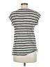 Madewell 100% Linen Silver Short Sleeve Top Size M - photo 2