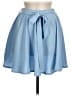 Unbranded Solid Blue Casual Skirt Size M - photo 1