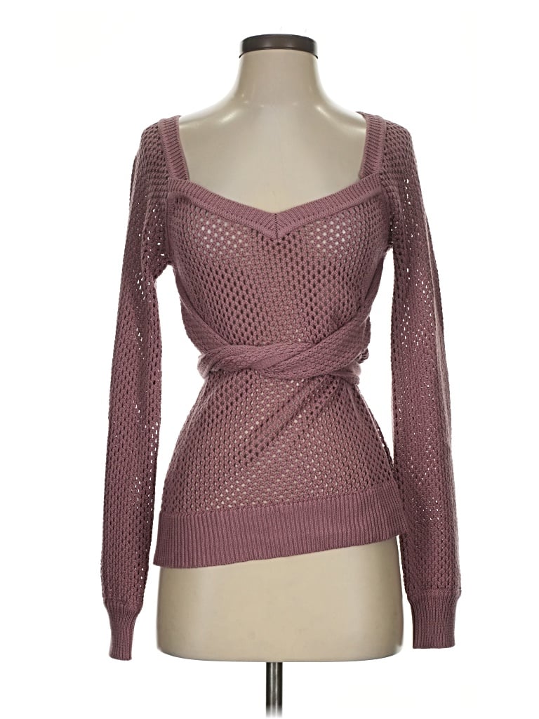 Pre-owned Majorelle Pullover Sweater In Burgundy