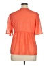 Free Press 100% Polyester Orange Short Sleeve Blouse Size XL - photo 2