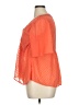 Free Press 100% Polyester Orange Short Sleeve Blouse Size XL - photo 5