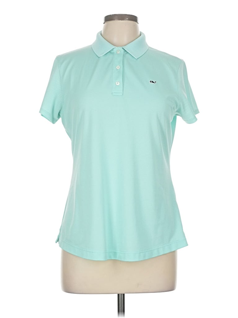Pre-owned Vineyard Vines Performance Short Sleeve Polo Shirt In Blue