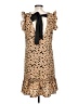 Unbranded Animal Print Tan Casual Dress Size L - photo 2