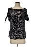 Banana Republic 100% Polyester Black Short Sleeve Blouse Size XS - photo 1