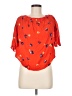 Old Navy 100% Viscose Orange Short Sleeve Blouse Size M - photo 1
