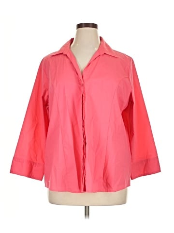 Riders by Lee 3/4 Sleeve Button-Down Shirt (view 1)