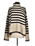 Berenice 100% Merino Stripes Ivory Tan Wool Sweater Size M (estimated) - photo 1
