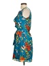 Express 100% Polyester Paisley Blue Casual Dress Size XS - photo 5
