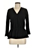 MICHAEL Michael Kors Black 3/4 Sleeve Top Size M (petite) - photo 1