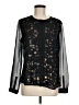 Coldwater Creek 100% Polyester Black Long Sleeve Blouse Size M - photo 1