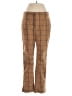 Free People Plaid Brown Khakis Size 4 - photo 1