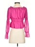 WAYF 100% Polyester Pink 3/4 Sleeve Blouse Size S - photo 2