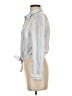 Love Tree 100% Rayon Stripes Blue Long Sleeve Blouse Size S - photo 5