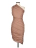 Elliatt Solid Tan Cocktail Dress Size L - photo 1