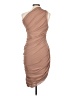 Elliatt Solid Tan Cocktail Dress Size L - photo 2