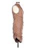 Elliatt Solid Tan Cocktail Dress Size L - photo 4