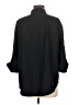 Old Navy Solid Black 3/4 Sleeve Button-Down Shirt Size M - photo 2