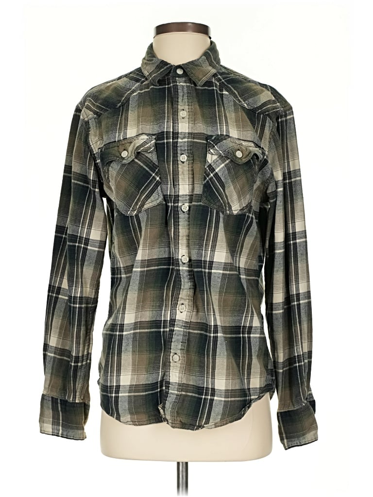 Pre-owned Urban Pipeline Long Sleeve Button Down Shirt In Green