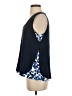 Deletta Blue Sleeveless Blouse Size S - photo 5