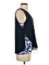 Deletta Blue Sleeveless Blouse Size S - photo 4