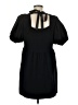 Topshop Solid Black Casual Dress Size 6 - photo 2