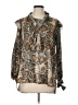 Zara 100% Polyester Animal Print Brown 3/4 Sleeve Blouse Size L - photo 1