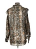 Zara 100% Polyester Animal Print Brown 3/4 Sleeve Blouse Size L - photo 2