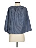 Adiva 100% Polyester Blue 3/4 Sleeve Blouse Size S - photo 2