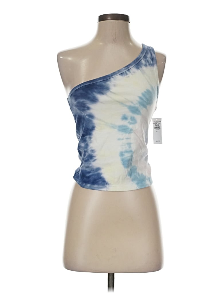 American Eagle Outfitters Tube Top Blue One Shoulder Neckline Tops
