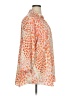 CAbi 100% Polyester Animal Print Orange 3/4 Sleeve Blouse Size XL - photo 4