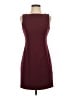 AGB Solid Burgundy Casual Dress Size 4 (petite) - photo 1