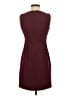 AGB Solid Burgundy Casual Dress Size 4 (petite) - photo 2