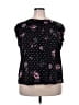 Elle Stars Black Short Sleeve Blouse Size XXL - photo 1