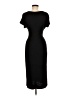Cato Solid Black Casual Dress Size M - photo 2