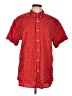True Craft Polka Dots Red Short Sleeve Button-Down Shirt Size L - photo 1