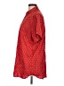 True Craft Polka Dots Red Short Sleeve Button-Down Shirt Size L - photo 5