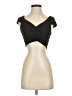 PUBLIK Black Short Sleeve Top Size S - photo 1