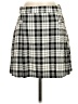 MNG Plaid Gray Casual Skirt Size S - photo 1