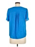 19 Cooper 100% Polyester Blue Short Sleeve Blouse Size M - photo 2