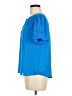 19 Cooper 100% Polyester Blue Short Sleeve Blouse Size M - photo 5