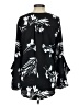 Vince Camuto 100% Polyester Black 3/4 Sleeve Blouse Size S - photo 2