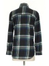 American Eagle Outfitters Plaid Black Long Sleeve Button-Down Shirt Size XS - photo 2