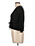 Notations 100% Acrylic Black Cardigan Size L (petite) - photo 5