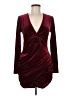 Unbranded 100% Polyester Burgundy Cocktail Dress Size M - photo 1