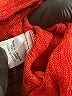 Flax 100% Linen Chevron-herringbone Red Linen Pants Size 14 (L) - photo 5