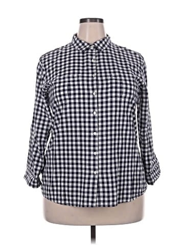 Gap Outlet 3/4 Sleeve Button-Down Shirt (view 1)